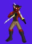  amara_lemur animated canine fox mammal melee_weapon sprite sprite_art sword weapon 