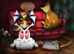  amegared bunnicula bunnicula_(series) canine cat chester dialogue dog english_text feline harold humor joke lagomorph mammal rabbit text vampire warner_brothers 