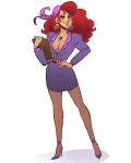  captain_syrup nintendo oiffice_lady red_eyes red_hair warioland 