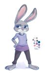  anthro barefoot clothing disney female judy_hopps lagomorph long_ears mammal rabbit s-dash signature solo zootopia 