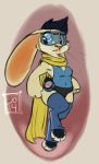  anthro azeral black_fur black_hair breasts brown_eyes cleavage clothed clothing female fur hair lagomorph mammal rabbit reign-2004 scarf solo superhero tan_fur toeless_stockings 