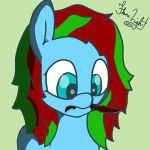  blue_eyes cyan_skin cyan_tear equine fan_character female feral flame-light friendship_is_magic green_hair hair holding_object holding_weapon horse knife mammal melee_weapon my_little_pony pegasus pony red_hair simple_background solo weapon wings 