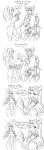  4koma absurdres bodysuit breast_expansion breast_reduction breasts comic commentary english english_commentary greyscale gun high_ponytail highres jewelry kid_icarus long_hair matsu-sensei metroid monochrome multiple_girls muscle muscular_female palutena paper ponytail samus_aran skin_tight speech_bubble super_smash_bros. super_smash_bros._ultimate weapon zero_suit 