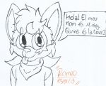  2018 anthro catalan_text chinchilla cub hi_res hybrid male mammal markings minky_(character) red_panda rodent romeothefox_(artist) solo speech_bubble traditional_media_(artwork) young 