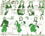  absurdres angry antennae baggy_pants cape commentary_request crying crying_with_eyes_open embarrassed expressions green happy highres hiyuu_(flying_bear) long_sleeves monochrome nude pants shirt short_hair solo tears touhou translation_request underwear wings wriggle_nightbug 