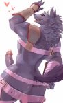  &lt;3 armor bathym butt canine clothed clothing demon erection horn invalid_tag male mammal muscular muscular_male nuko0923 penis skimpy tokyo_afterschool_summoners unconvincing_armor wolf 