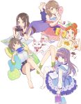  arai_minamo artist_request bag bandeau bangs bare_shoulders barefoot belt black_bandeau black_hair blue_bow blue_dress blue_eyes blue_hairband blue_neckwear blue_pillow blush body_blush book book_on_lap bookmark bow bowtie bracelet breasts brown_belt brown_earrings brown_eyes camera cat cat_pillow cup dress dress_bow drinking_glass earrings eating enishi_(himote_house) eyebrows_visible_through_hair eyes_visible_through_hair flower food food_on_face frilled_dress frills full_body game_console gradient_eyes green_eyes green_hairband green_hoodie green_jacket green_legwear green_pillow grey_eyes grey_shorts hair_bun hair_flower hair_ornament hair_over_shoulder hairband hand_on_own_cheek handbag himote_house himote_kinami himote_kokoro himote_tokiyo holding holding_camera holding_controller holding_cup holding_mirror hongou_tae hood hooded_jacket jacket jewelry key_visual knees_together_feet_apart large_breasts layered_dress legs_up light_brown_hair lolita_fashion long_hair looking_at_viewer low_twintails lying map medium_breasts mole mole_under_eye multicolored multicolored_eyes multicolored_hair multiple_girls necklace off_shoulder official_art on_back on_stomach open_mouth orange_eyes orange_hair orange_juice orange_neckwear orange_skirt pants pantyhose parted_lips pink_dress polka_dot_pillow print_dress print_hairband print_legwear puffy_short_sleeves puffy_sleeves purple_dress purple_hair purple_pants shiny shiny_hair shirt short_hair short_shorts short_sleeves short_twintails shorts sitting skirt smile socks streaked_hair striped striped_pillow striped_shirt swept_bangs the_pose thick_eyebrows tongue transparent_background twintails vertical-striped_pillow vertical-striped_shorts vertical_stripes white_cat white_frills white_legwear white_shirt yellow_eyes yokozuwari 