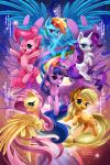  2016 abstract_background applejack_(mlp) blonde_hair blue_eyes blue_feathers cowboy_hat cute cutie_mark earth_pony equine eyelashes eyeshadow feathered_wings feathers female feral fluttershy_(mlp) freckles friendship_is_magic green_eyes group hair hat hi_res hooves horn horse looking_at_viewer makeup mammal mascara multicolored_hair my_little_pony nude one_eye_closed open_mouth open_smile pegasus pink_hair pinkie_pie_(mlp) pony pose purple_eyes purple_feathers purple_hair rainbow_dash_(mlp) rainbow_hair rarity_(mlp) signature smile sparkles spread_wings teal_eyes tongue tsaoshin twilight_sparkle_(mlp) unicorn winged_unicorn wings wink yellow_feathers 