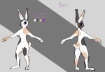  absurd_res anthro bec fan_character hi_res lagomorph male mammal model_sheet rabbit shay solo standing 