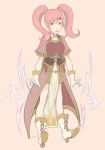  1girl armor fire_emblem fire_emblem_echoes:_mou_hitori_no_eiyuuou jivke mae_(fire_emblem) pink_hair tongue_out twintails 