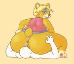  &lt;3 2016 3_toes 5_fingers aliasing ambiguous_gender ambiguous_on_anthro animal_crossing anon anthro anus barefoot bear big_butt biped black_eyes black_nose blonde_hair blush bottomless breasts butt butt_grab clothed clothing countershade_face countershading cunnilingus digital_drawing_(artwork) digital_media_(artwork) duo eyelashes eyeshadow facesitting female female/ambiguous female_on_human female_on_top fur gloves_(marking) hair hairband half-closed_eyes hand_on_butt hindpaw huge_butt human human_on_anthro humanoid_hands interspecies larger_female looking_at_another looking_at_partner looking_back looking_down looking_pleasured lying makeup mammal markings muzzle_(marking) nintendo on_back on_top open_mouth open_smile oral orange_fur orange_pussy orange_tail orange_theme paula_(animal_crossing) pawpads paws pink_anus pink_tongue puffy_anus pussy red_clothing red_pawpads reverse_cowgirl_position sex short short_hair short_tail side_boob signirsol simple_background sitting size_difference small_waist smaller_ambiguous smile snout socks_(marking) straddling tan_background tan_countershading thick_thighs toes tongue vaginal video_games warm_colors white_body wide_hips 