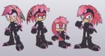  2018 alternate_costume anthro child cosplay cub echidna female fur itoruna julie-su lara-su lien-da mammal monotreme pink_fur purple_eyes red_fur shade_the_echidna sonic_(series) young 