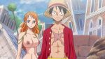  monkey_d_luffy nami_(one_piece) nude_filter one_piece r34son 