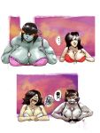  alien areola big_breasts bra breasts clothing crossgender darkseid female hi_res homestuck horn human humanoid male mammal ms_paint_adventures not_furry penis redfred sex titfuck troll_(homestuck) underwear 