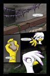  2016 avian beak comic dialogue english_text feathers female feral friendship_is_magic gilda_(mlp) gryphon hi_res holding_object leyanor my_little_pony solo text 