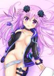  :o adult_neptune black_choker blush book breasts choker collarbone commentary_request cowboy_shot croire d-pad d-pad_hair_ornament fairy fairy_wings groin hair_between_eyes hair_ornament holster hood hooded_jacket jacket long_hair medium_breasts navel neptune_(series) no_bra no_pants open_book open_clothes open_jacket panties panty_pull purple_eyes purple_hair shin_jigen_game_neptune_vii ss851251 striped striped_panties thigh_strap underwear very_long_hair wings 