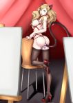  animal_ears ass breasts chariotlee megaten nipples persona persona_5 pussy tail takamaki_ann thighhighs uncensored 