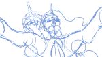  animated dickgirl duo equine erection fantasyblade feral friendship_is_magic horn intersex low_res mammal my_little_pony penis princess_celestia_(mlp) princess_luna_(mlp) sex simple_background sketch unfinished unicorn white_background 