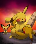  ambiguous_gender blush butt cum cum_in_pussy cum_inside duo female feral feral_on_feral hi_res male male/female male_penetrating nintendo orgasm patreon penetration pichu pikachu pikajota pok&eacute;mon pok&eacute;mon_(species) sex super_smash_bros vaginal vaginal_penetration video_games watermark 