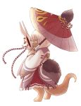 brown_eyes furry japanese_clothes kawasemi27 made_in_abyss nanachi_(made_in_abyss) rabbit short_hair white_hair 
