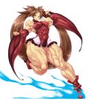  1girl breasts extreme_muscles highres legs muscle muscular muscular_female purukogi_(plasma_beach) solo 