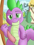  dragon erection feral foxkai friendship_is_magic green_eyes male my_little_pony penis solo spike_(mlp) 