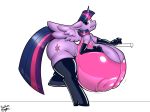 badgerben big_breasts big_butt breasts butt clothing equine feathered_wings feathers female friendship_is_magic gloves horn huge_breasts huge_butt hyper hyper_breasts latex_boots latex_gloves latex_legwear mammal my_little_pony rubber rubbermage simple_background single_horn solo thick_thighs twilight_sparkle_(mlp) winged_unicorn wings 