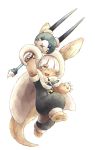  1girl brown_eyes felyne_(cosplay) furry kawasemi27 made_in_abyss monster_hunter nanachi_(made_in_abyss) open_mouth rabbit solo 