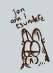  cat feline garfield garfield_(series) mammal panken sketch tsundere 