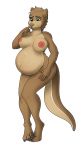  aaliyah_(oc) belly big_breasts breasts female j5furry mammal mustelid otter pregnant solo spottedtigress 