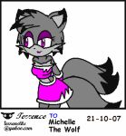  2007 2_tails animated canine clothed clothing fan_character female mammal multi_tail pink_eyes solo sonic_(series) terrenslks wolf 