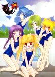  aizawa_mint feet fujiwara_zakuro ikumi_mia midorikawa_lettuce momomiya_ichigo neko school_swimsuit shirayuki_berry swimsuits tokyo_mew_mew 