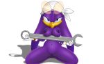  2018 anthro avian bandanna beak bedroom_eyes bird blue_eyes breasts clitoris clothing davius digital_media_(artwork) eyewear feathers female gloves half-closed_eyes looking_at_viewer nipples nude presenting purple_feathers pussy seductive simple_background smile solo sonic_(series) sonic_riders swallow_(bird) video_games wave_the_swallow 