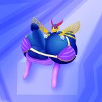  2018 anthro anthrofied arthropod balls big_balls big_breasts breasts clothing dickgirl hi_res huge_balls huge_breasts hyper hyper_breasts hyper_penis insect insect_wings intersex kespuzzuo kirby_(series) nintendo penis purple_eyes queen_sectonia solo video_games wings 