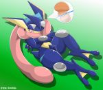  2015 ? greninja nintendo pok&eacute;mon pok&eacute;mon_(species) solo suggestive type video_games 