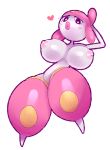  &lt;3 big_breasts black_eyes breasts female front_view half-closed_eyes hand_behind_head humanoid light_skin lipstick looking_at_viewer lying makeup medicham nintendo nipples noseless not_furry on_back pink_nipples pok&eacute;mon pok&eacute;mon_(species) pouting simple_background solo thick_lips thick_thighs video_games white_background white_pupils white_skin wide_hips ɯ(_&ndash;_&ndash;_)ɯ 