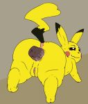  anal anal_penetration anus bedroom_eye big_butt butt cleft_tail disembodied_penis eproc_the_philius erection female feral fur male male/female nintendo penetration penis pikachu plump_labia pok&eacute;mon pok&eacute;mon_(species) presenting pussy rear_view sex smile solo sweat thick_thighs video_games yellow_fur 