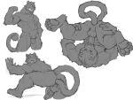  absurd_res anthro autofellatio balls big_muscles feline greyscale hi_res holding_penis looking_at_viewer male mammal masturbation monochrome multiple_poses muscular muscular_male nude oral oral_masturbation penile_masturbation penis pose solo tail_masturbation tupidwithouts 