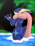  2015 ambiguous_gender greninja nintendo pok&eacute;mon pok&eacute;mon_(species) solo type video_games water 