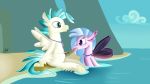  avian erection hair hippogryph incest jbond my_little_pony oral penis sea_pony sex silverstream_(mlp) terramar_(mlp) wings young 