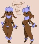  anthro breasts brown_fur canine canneloni_the_pabbit dog female fur lagomorph mammal nude poodle pussy rabbit roy_mccloud simple_background tan_background 