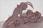  2019 anthro anthro_on_anthro barefoot bed biped cat cowgirl_position cum cum_in_pussy cum_inside digital_media_(artwork) duo fake_ears fake_rabbit_ears feline female grey_background greyscale hair interspecies lying male male/female mammal monochrome mustelid nude on_back on_bed on_top open_mouth otter penetration pillow sex simple_background sketch sy_noon vaginal vaginal_penetration 