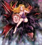  blonde_hair breasts character_request cleavage commentary_request groin kara_(color) long_hair monster romancing_saga_3 saga 