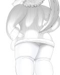  anthro butt caprine clothing ewe-lala female grin hi_res horn kl0ndike legwear mammal monochrome panties poppy_opossum sheep smile socks solo sweater underwear upskirt webcomic 