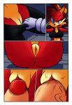  anthro anus big_breasts big_penis breasts butt canine clothing cloudz comic dreamcastzx1 female female_focus fiona_fox fox fur gloves hi_res huge_breasts huge_penis male male/female mammal penetration penis pussy red_fur sex sonic_(series) vaginal 