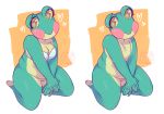  &lt;3 &lt;3_eyes 2018 4_toes 5_fingers :&gt; abstract_background amphibian animal_crossing anthro anthrofied beige_pussy biped bottomless bra breasts brown_eyes cleavage clitoral_hood clothed clothing countershade_arms countershade_face countershade_legs countershade_torso countershading digital_drawing_(artwork) digital_media_(artwork) dongoverlord eyelashes female flat_chested frog front_view full-length_portrait green_skin hi_res humanoid_hands kneeling lily_(animal_crossing) looking_away love_handles medium_breasts multicolored_skin multiple_versions nintendo nude off/on orange_background overweight overweight_female portrait pussy simple_background slightly_chubby smile solo tan_countershading tan_skin thick_thighs toes two_tone_skin underwear video_games white_background 
