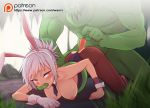  animal_ears animated animated_gif bestiality breasts bunny_ears bunnysuit carrot hetero league_of_legends monster muscle nipples object_insertion pantyhose pink_eyes riven_(league_of_legends) tentacles torn_clothes torn_legwear waero wrist_cuffs yellow_eyes zac 