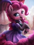  2018 absurd_res clothed clothing earth_pony equine eyelashes female friendship_is_magic hair hi_res hooves horse long_hair mammal my_little_pony open_mouth pink_hair pinkie_pie_(mlp) pony solo vanillaghosties 