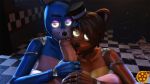  2019 3d_(artwork) animatronic anthro big_breasts bonnie_(fnaf) breasts digital_media_(artwork) duo_focus erection female first_person_view five_nights_at_freddy&#039;s freddy_(fnaf) glowing glowing_eyes group group_sex hair hat humanoid_penis lagomorph looking_at_viewer machine male male/female male_pov mammal nude oral penis precum rabbit robot sex sfrogue simple_background source_filmmaker threesome tongue top_hat ursine video_games 