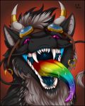  dragon drooling horn imminent_vore male male_pred mouth_shot open_mouth rainbow_tongue saliva silvergrin tongue vore 